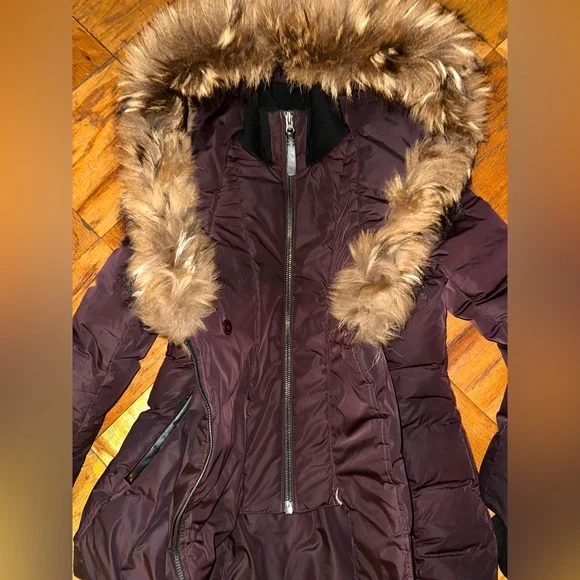 Mackage Adali Bordeaux Down Parka Coat - Picture 3 of 15